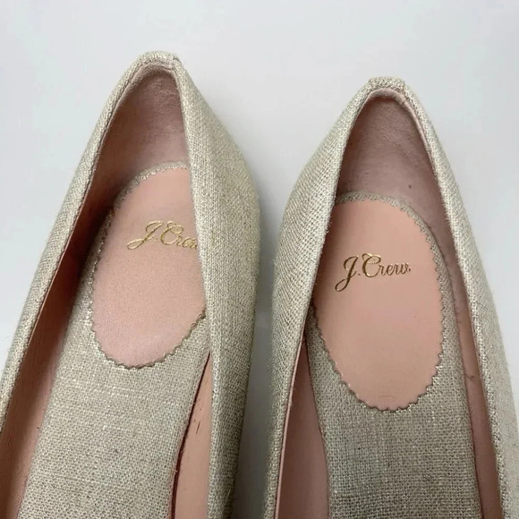 J.Crew Seville Wedge Espadrille Women's Shoes  Metallic Gold - Picture 6 of 12